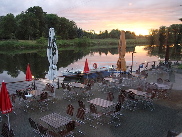 Abendstimmung mit Sonnenuntergang