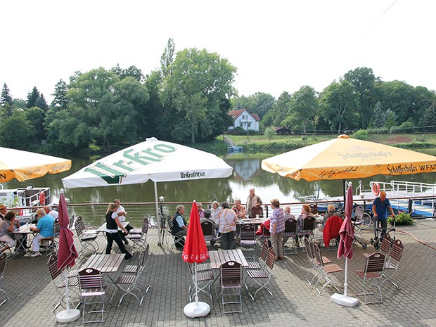 Unser Freisitz direkt an der Mulde