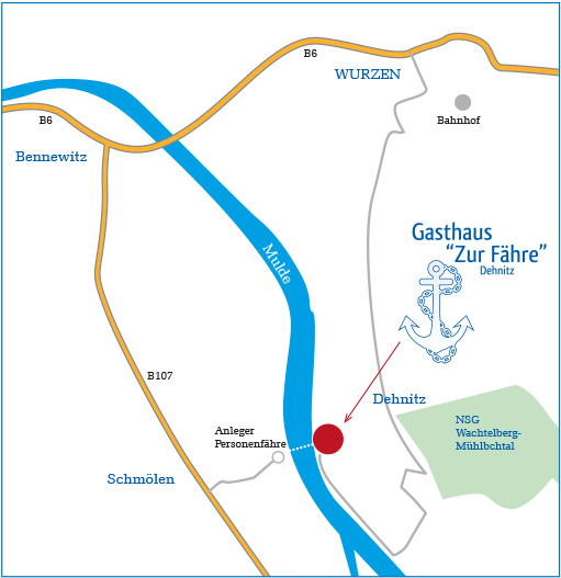 Lageplan Fährhaus Wurzen